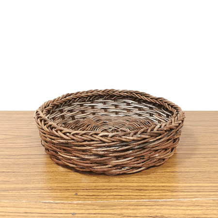 割引-あけびかご｜トレー｜バスケット｜小松編み｜菓子器｜鉢受け皿｜中サイズ｜円底へ