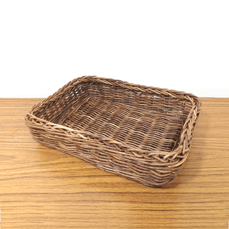 一点-あけびかご｜バスケット｜並編み｜3×4方形｜小物入れ｜収納ボックス｜整理箱｜化粧箱｜四角底へ