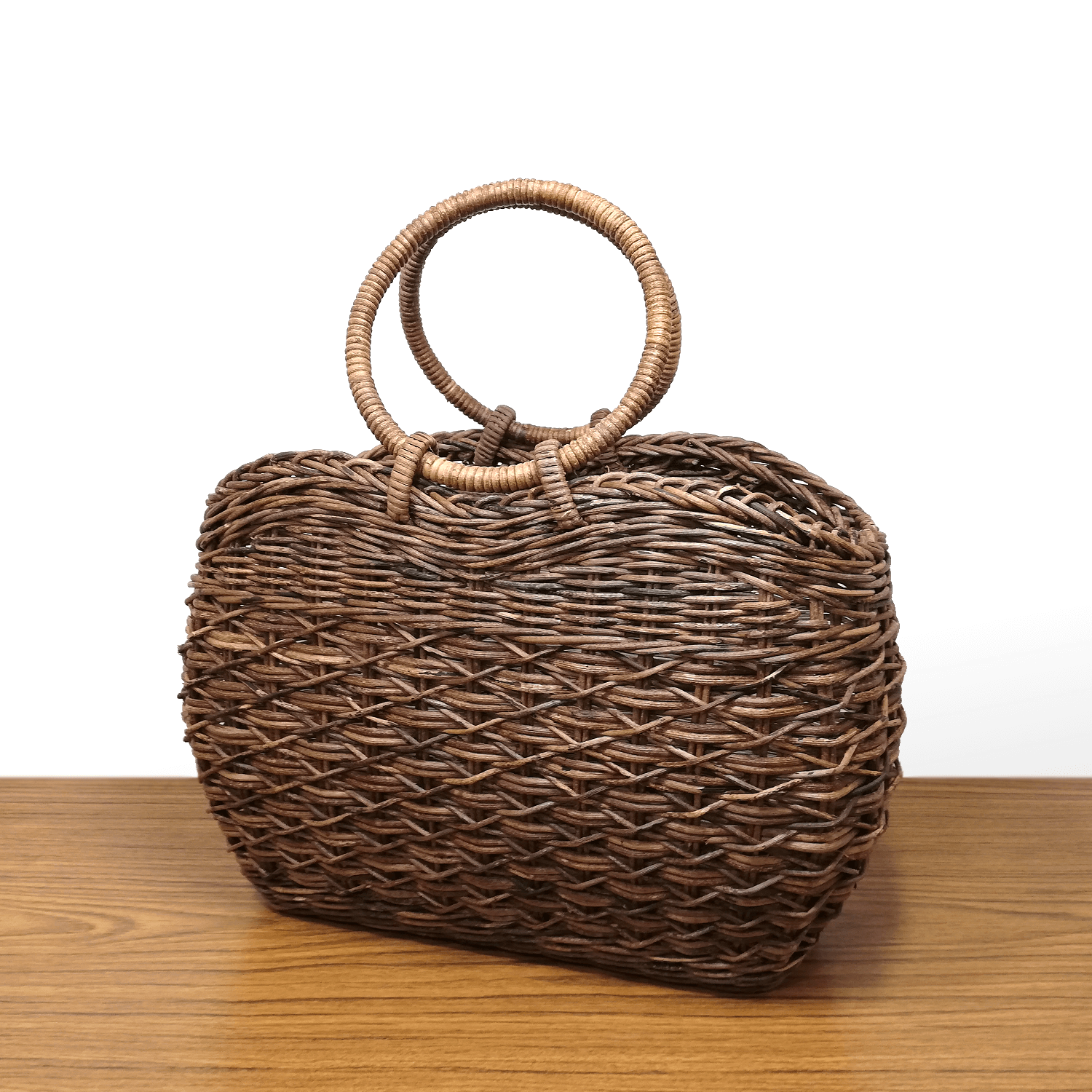 あけびかご　あけび籠バック　こだし編み 若畑創作館「あけび蔓 透かし編み籠バッグ」（大・中・小）3個セット