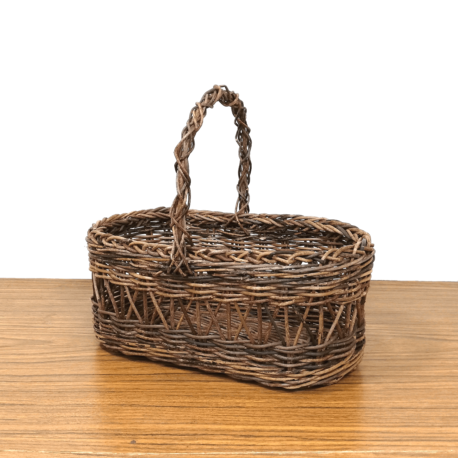 【山田】【民藝】あけび　小物入れ　中 一点物｜あけびかご｜ミニバスケット｜矢来編み｜小物入れ｜菓子器｜中