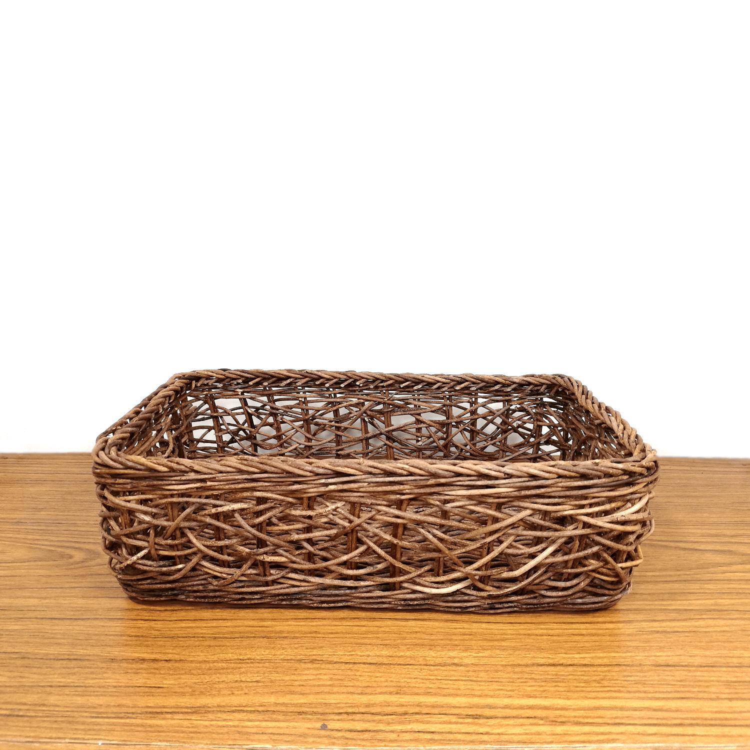 一点物｜あけびかご｜バスケット｜乱れ編み｜長方形｜小物入れ｜収納