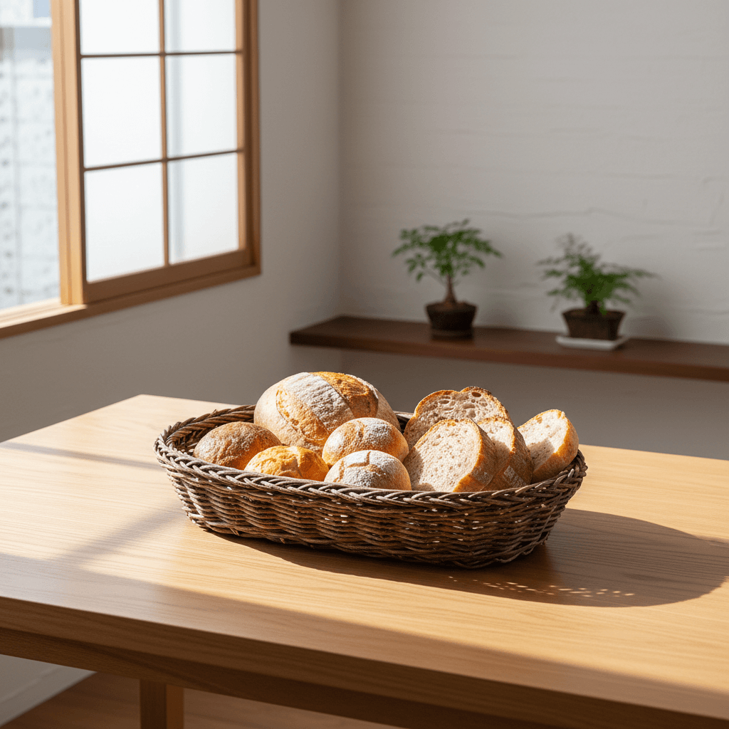 一点物｜あけびかご｜バスケット｜菓子皿｜パン皿｜パンかご｜並編み