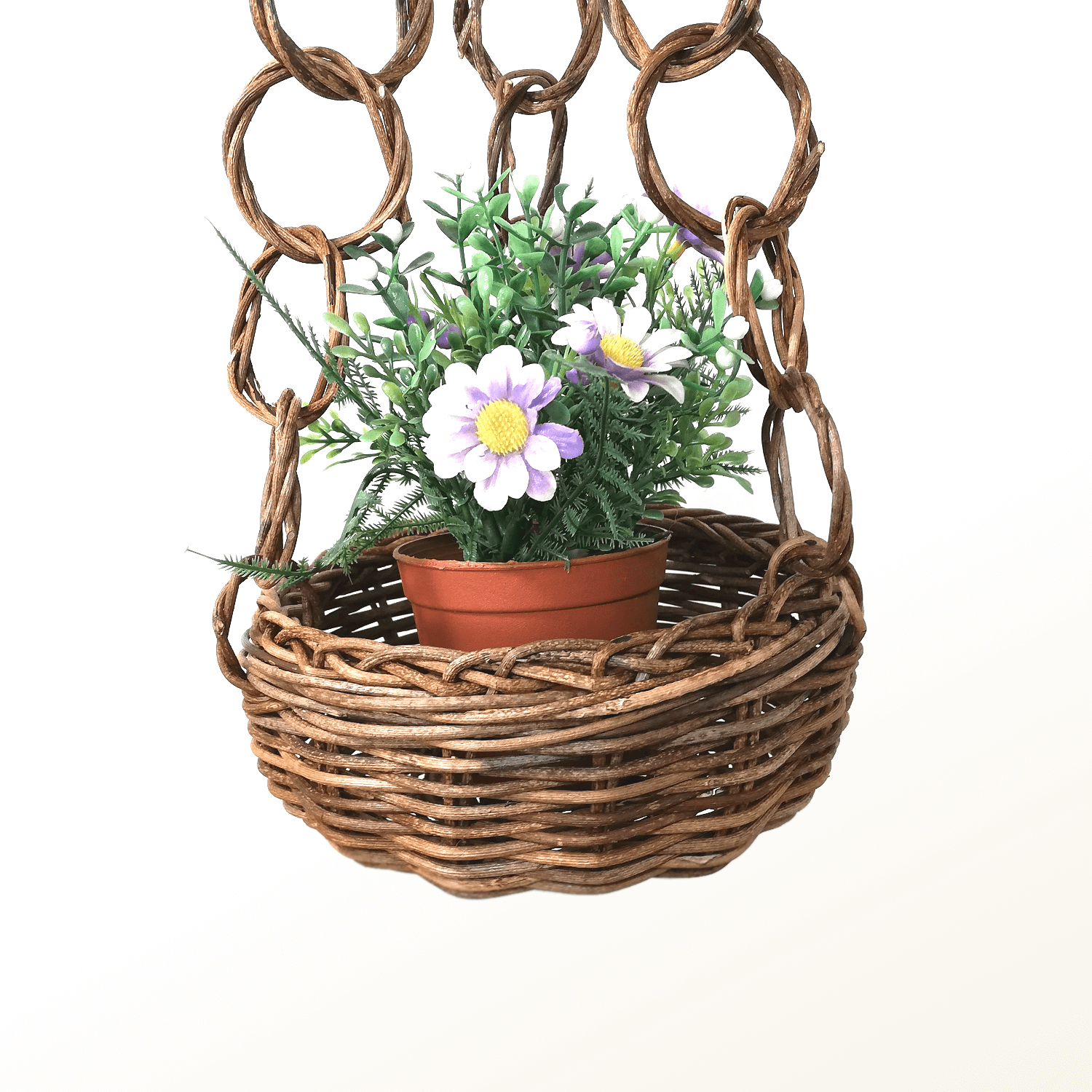 一点物｜あけびかご｜花かご｜フラワーポット｜吊るしかご｜鉢カバー