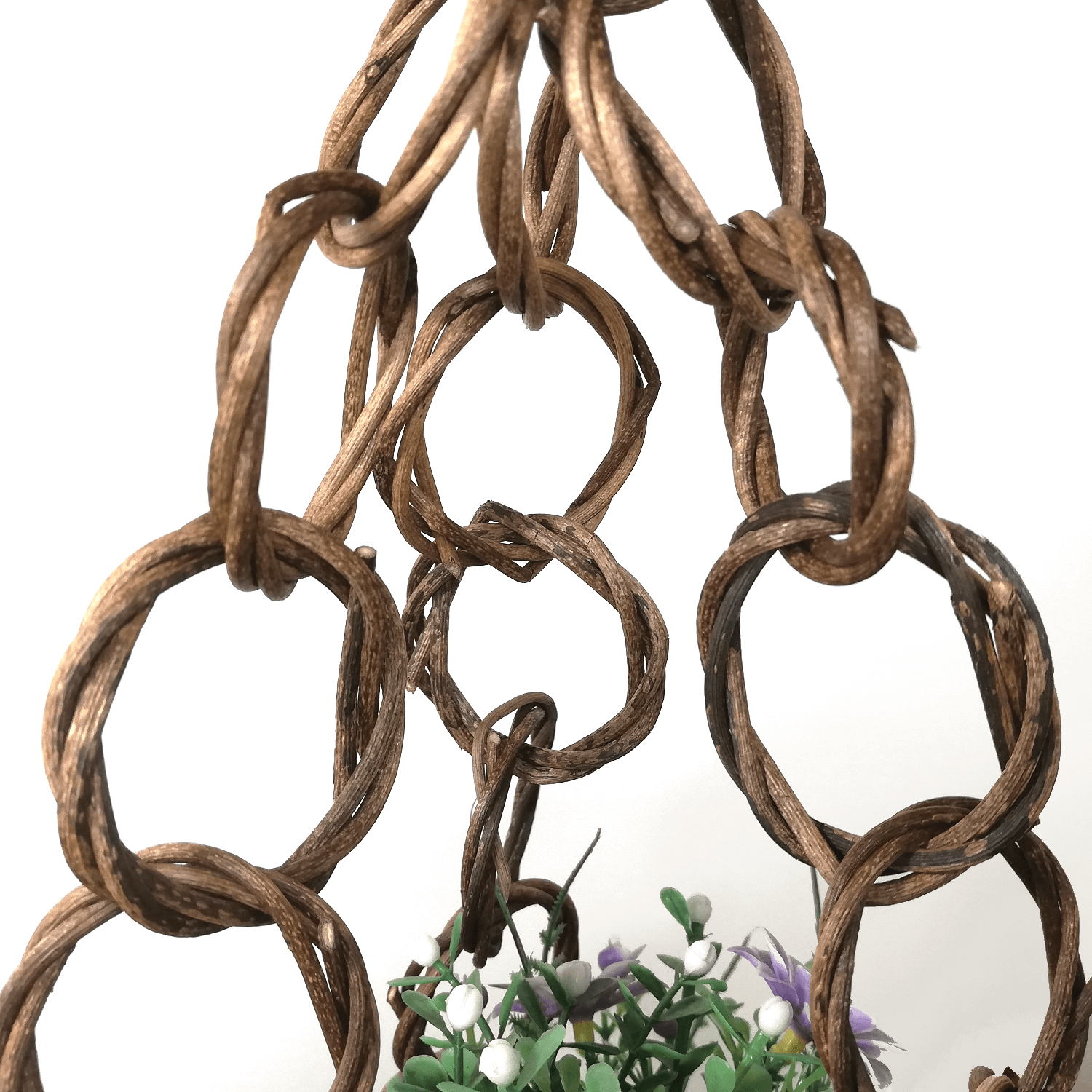 一点物｜あけびかご｜花かご｜フラワーポット｜吊るしかご｜鉢カバー