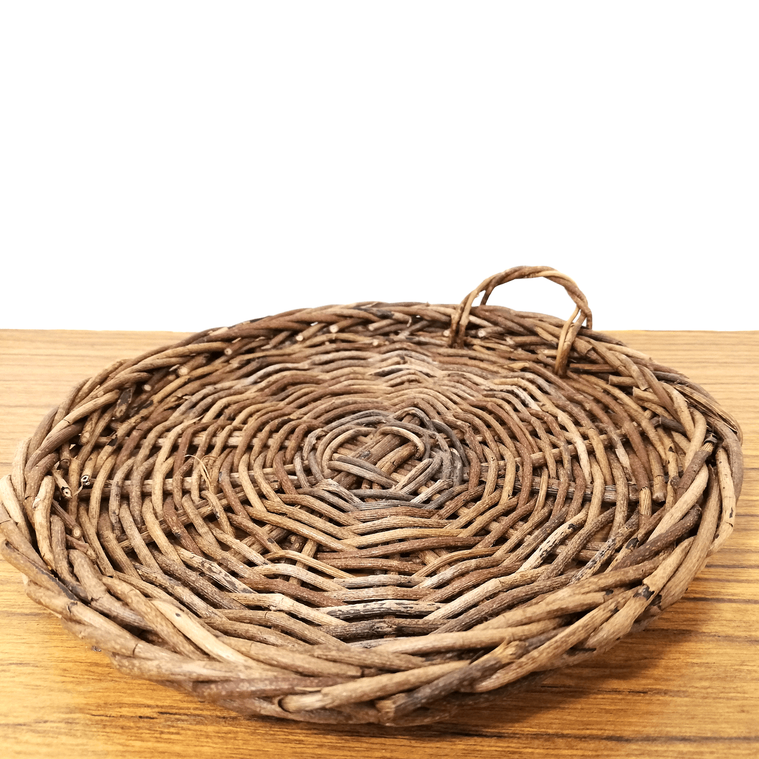 一点物｜あけび蔓細工｜丸皿・トレイ｜おぼん｜飾り台｜小サイズ｜円型