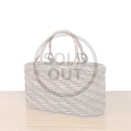 定番-あけび-かごバッグ｜ほら編み｜中サイズ｜小判底｜浅型へ
