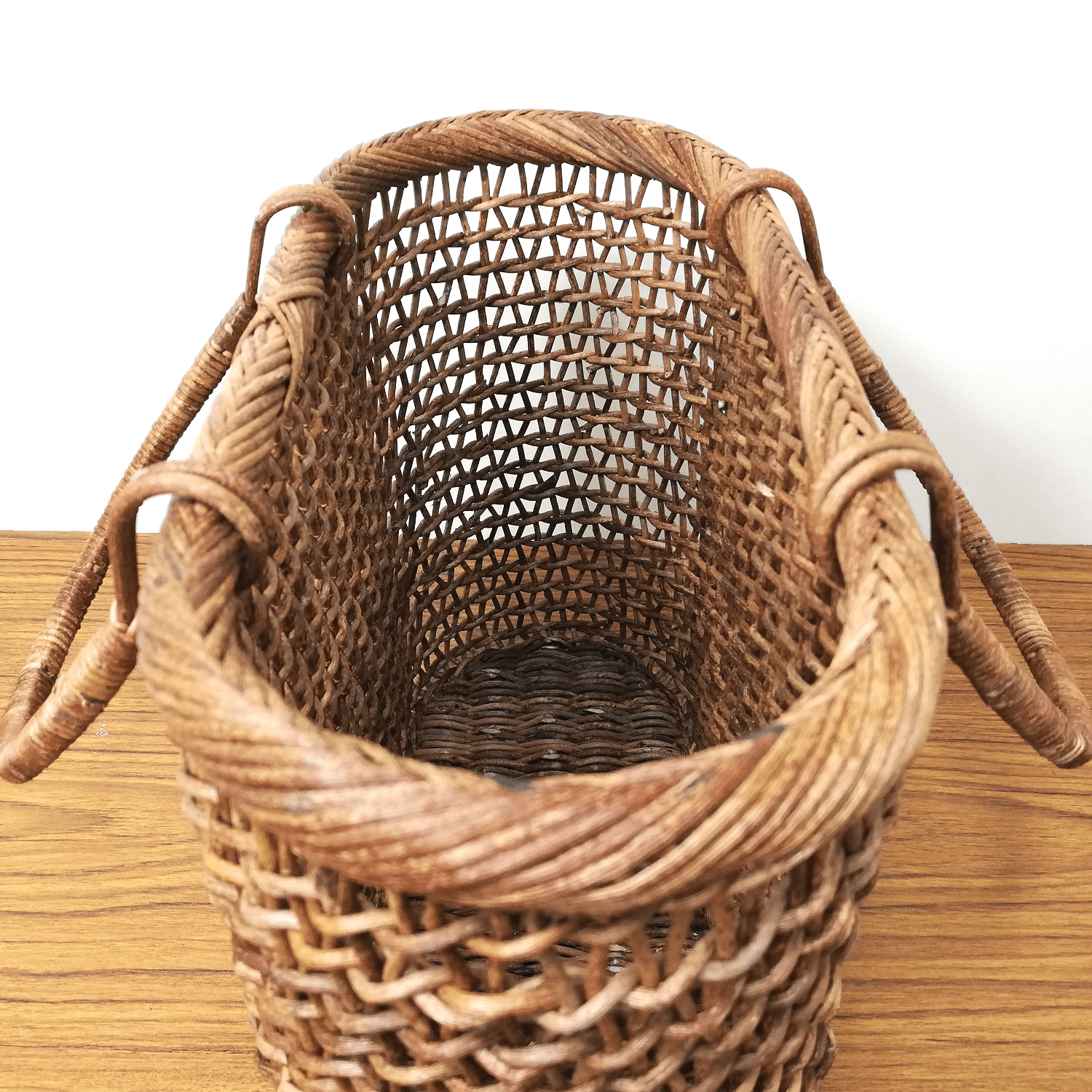 あけび-かごバッグ｜こだし編み｜中サイズ｜小判底｜青森県のあけび