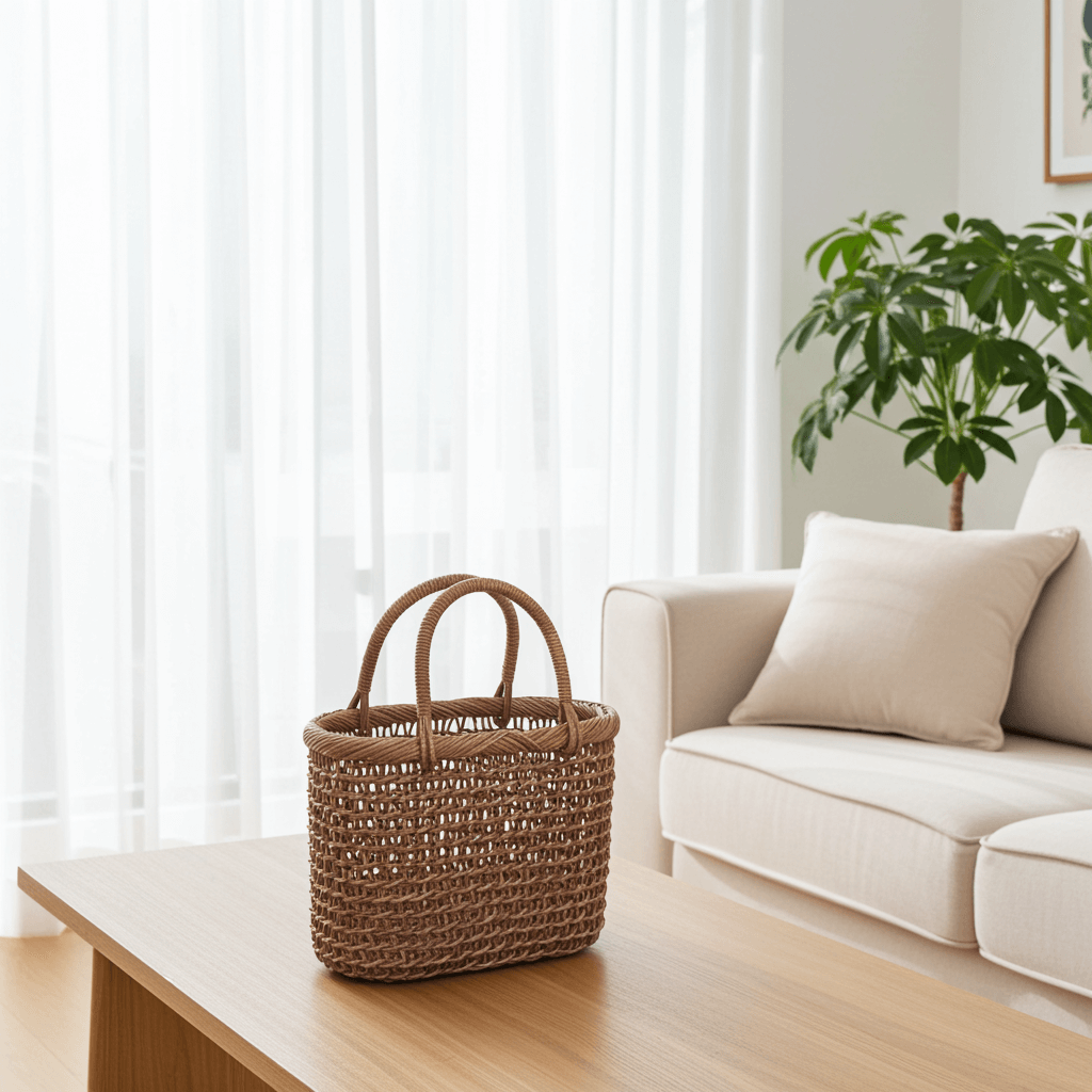 あけび-かごバッグ｜こだし編み｜小サイズ｜小判底｜青森県のあけび